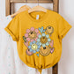 Flower Smiley Face | Youth Graphic Short Sleeve Tee