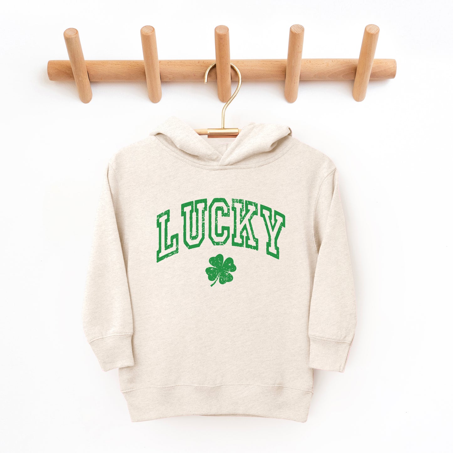 Lucky Clover Distressed | Toddler Graphic Hoodie