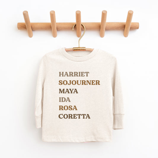 Black History Women | Toddler Graphic Long Sleeve Tee