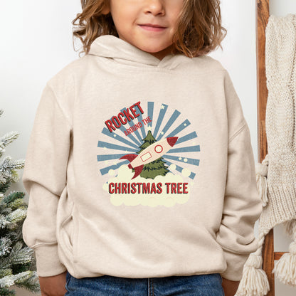 Rocket Around The Christmas Tree | Toddler Graphic Hoodie