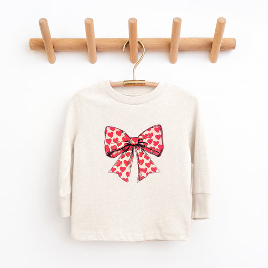 Coquette Hearts | Toddler Graphic Long Sleeve Tee