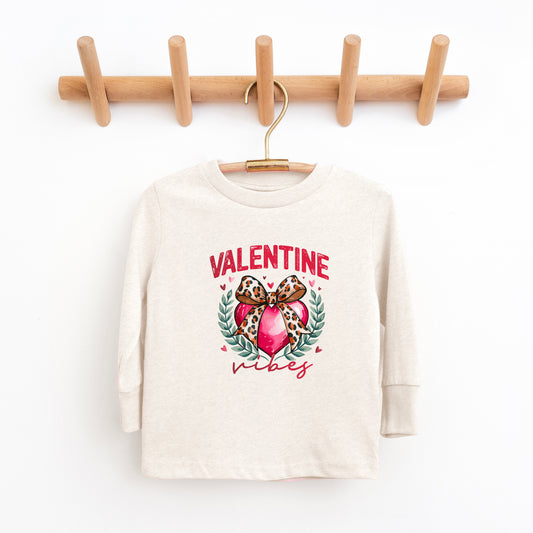 Coquette Valentine Vibes | Toddler Graphic Long Sleeve Tee