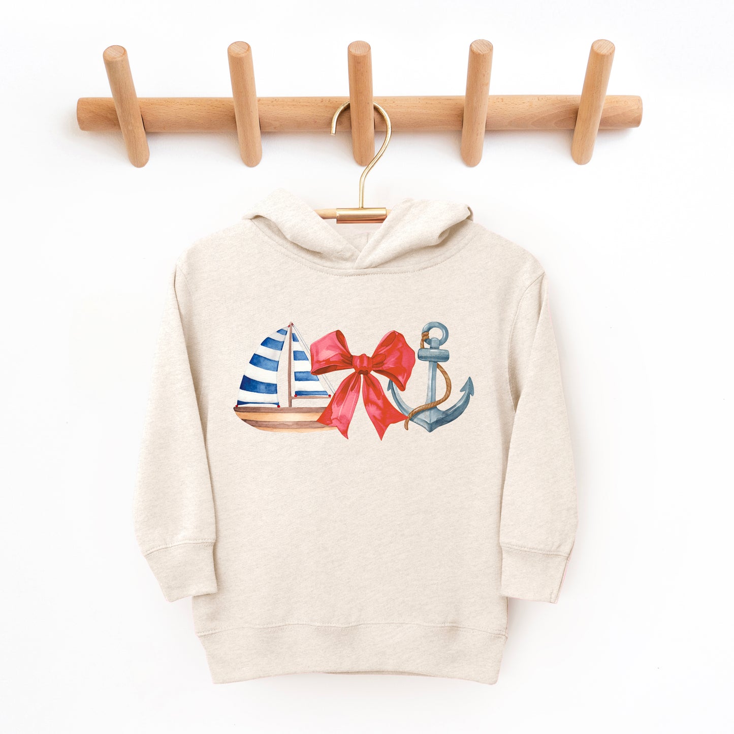 Coquette Ship Anchor | Toddler Graphic Hoodie