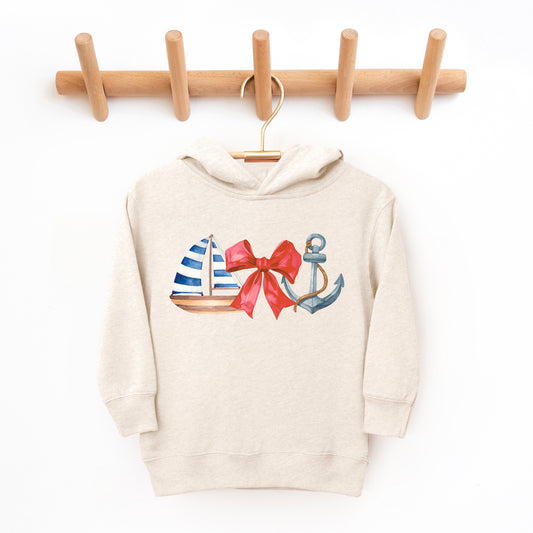 Coquette Ship Anchor | Toddler Graphic Hoodie