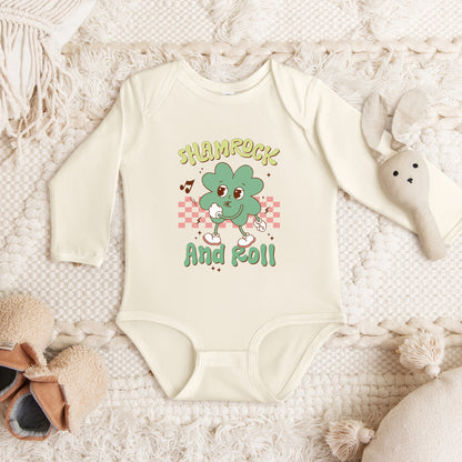 Shamrock and Roll | Baby Graphic Long Sleeve Onesie