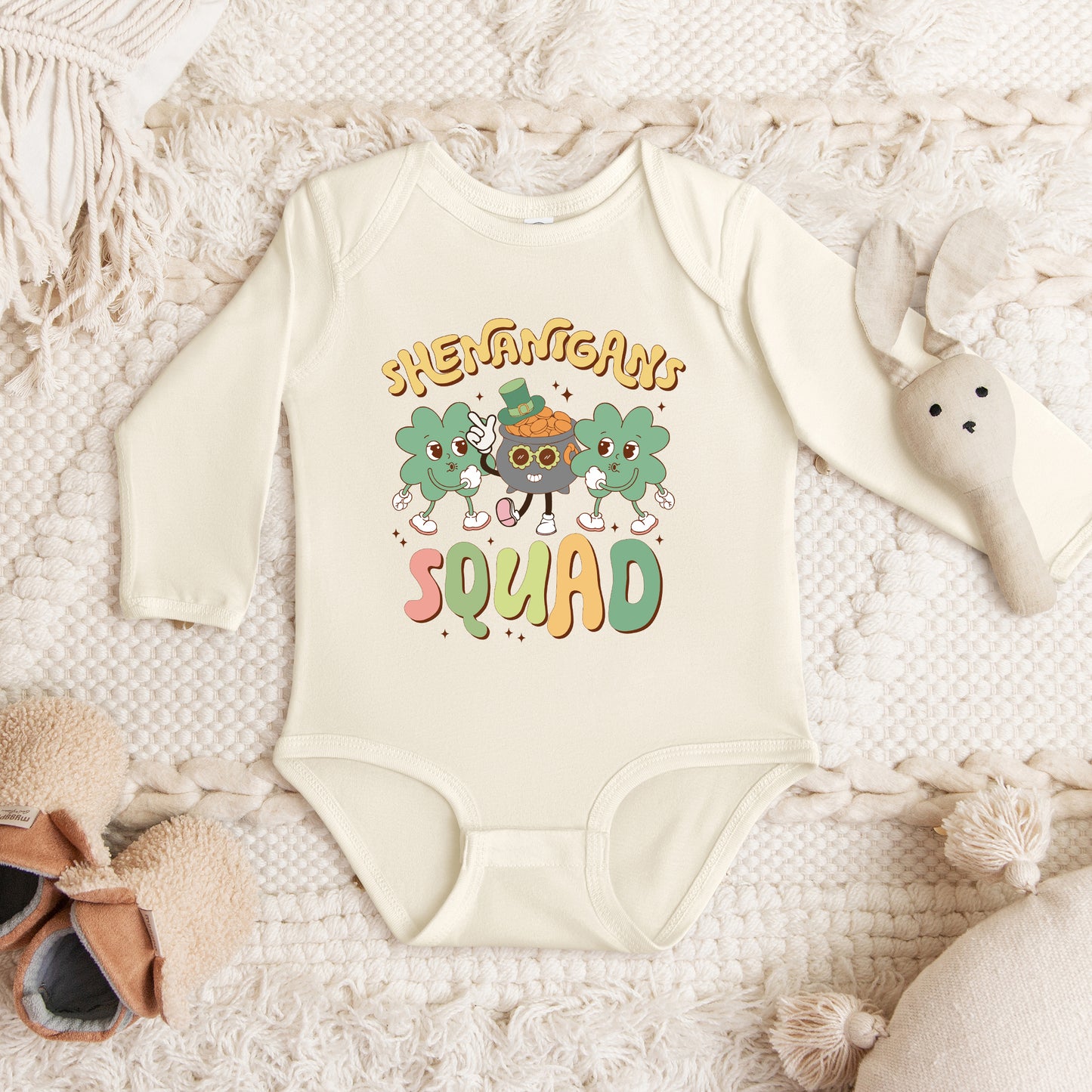 Shenanigans Squad | Baby Graphic Long Sleeve Onesie