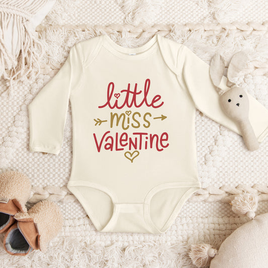 Little Miss Valentine | Baby Graphic Long Sleeve Onesie