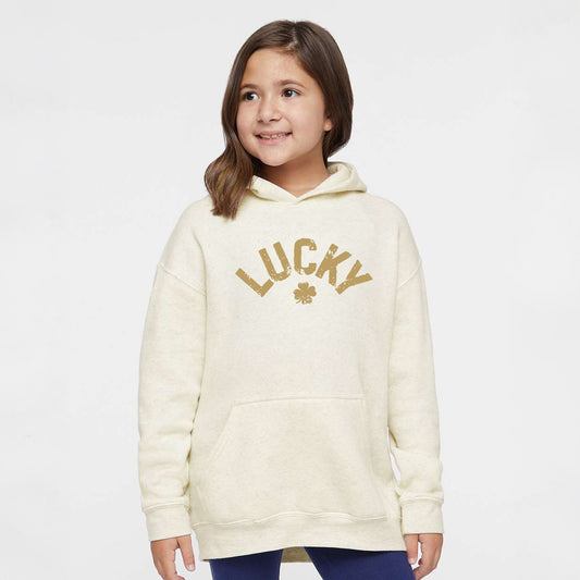 Lucky Arched Distressed | Youth Graphic Hoodie