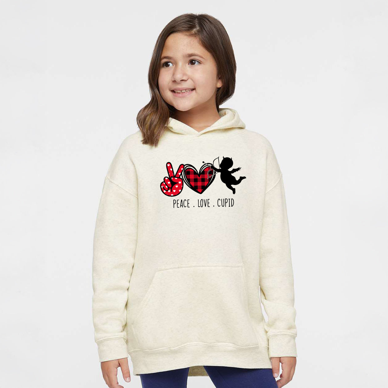 Peace Love Cupid | Youth Graphic Hoodie