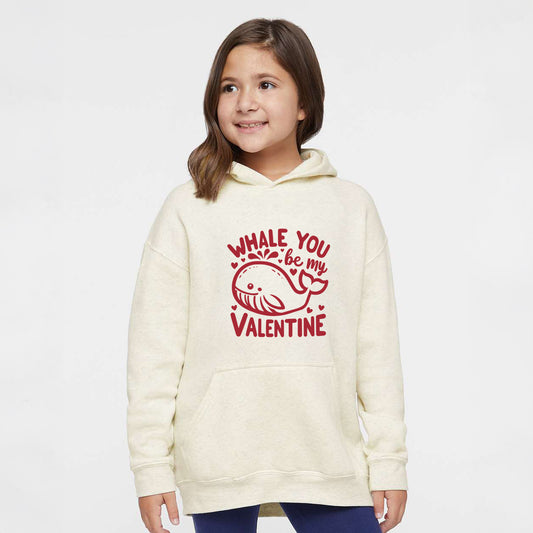 Valentine's Whale | Youth Graphic Hoodie