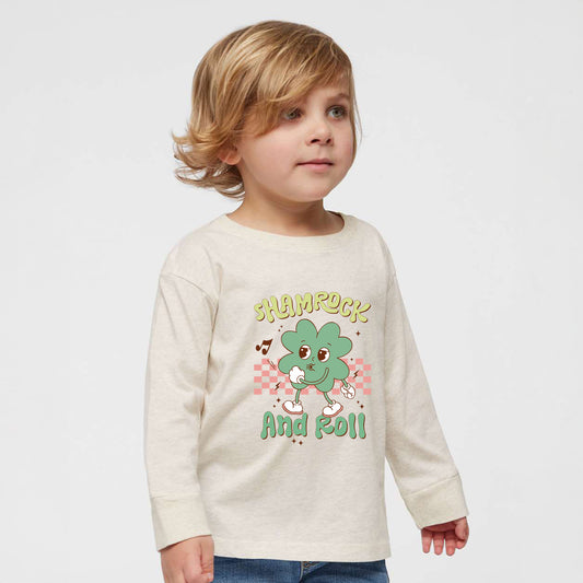 Shamrock and Roll | Toddler Graphic Long Sleeve Tee