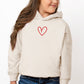 Embroidered Hand Drawn Heart | Toddler Graphic Hoodie