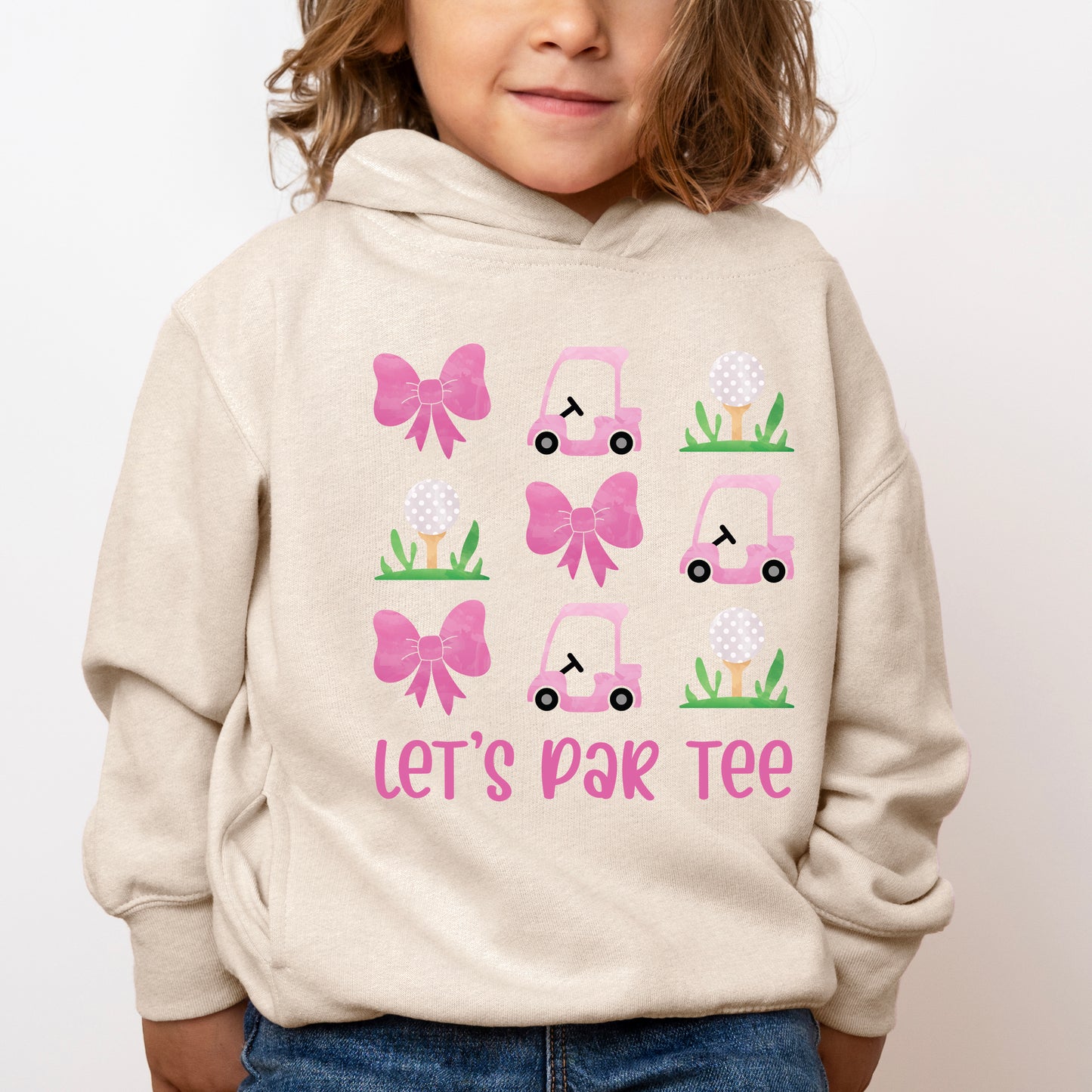 Let's Par Tee Coquette | Toddler Graphic Hoodie