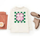 Lucky Clover Checkered | Toddler Graphic Long Sleeve Tee