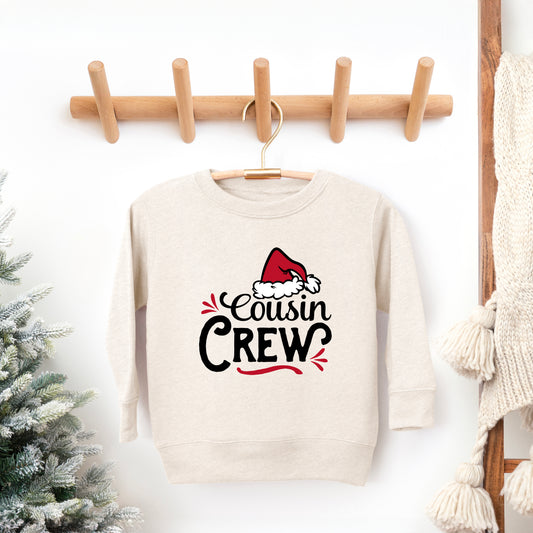 Cousin Crew Santa Hat | Youth Ultra-Soft Graphic Sweatshirt