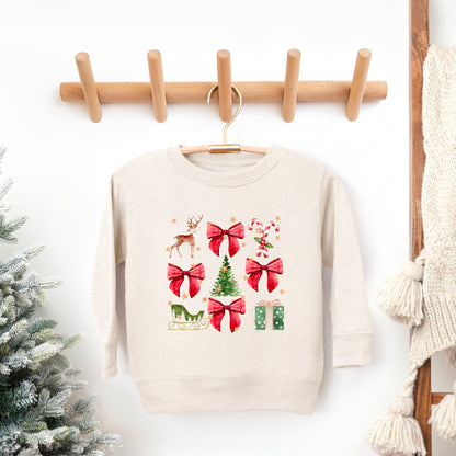 Coquette Christmas Collage | Youth Ultra-Soft Graphic Sweatshirt