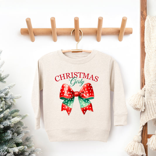 Coquette Christmas Girly | Youth Ultra-Soft Graphic Sweatshirt