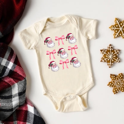 Coquette Santa Chart | Baby Graphic Short Sleeve Onesie