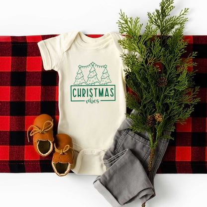 Christmas Vibes | Baby Graphic Short Sleeve Onesie