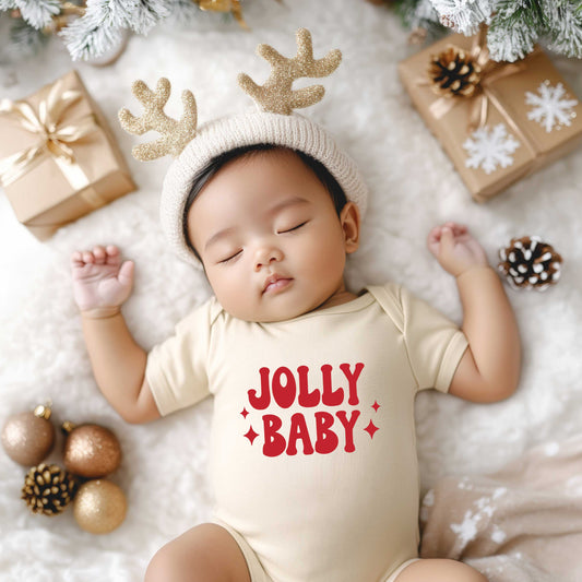 Jolly Baby Stars | Baby Graphic Short Sleeve Onesie