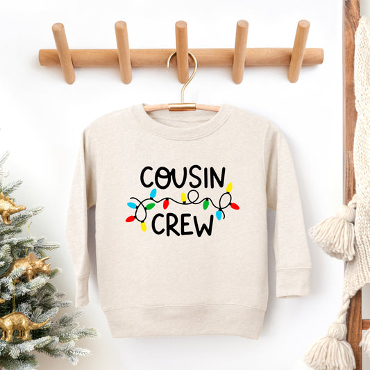 Cousin Crew Lights | Toddler Graphic Sweatshirt