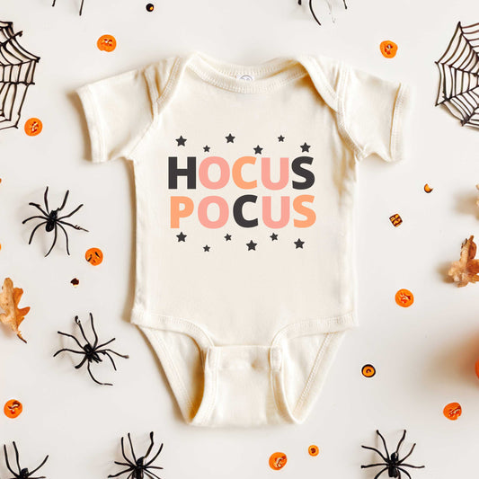 Hocus Pocus Colorful Stars | Baby Graphic Short Sleeve Onesie