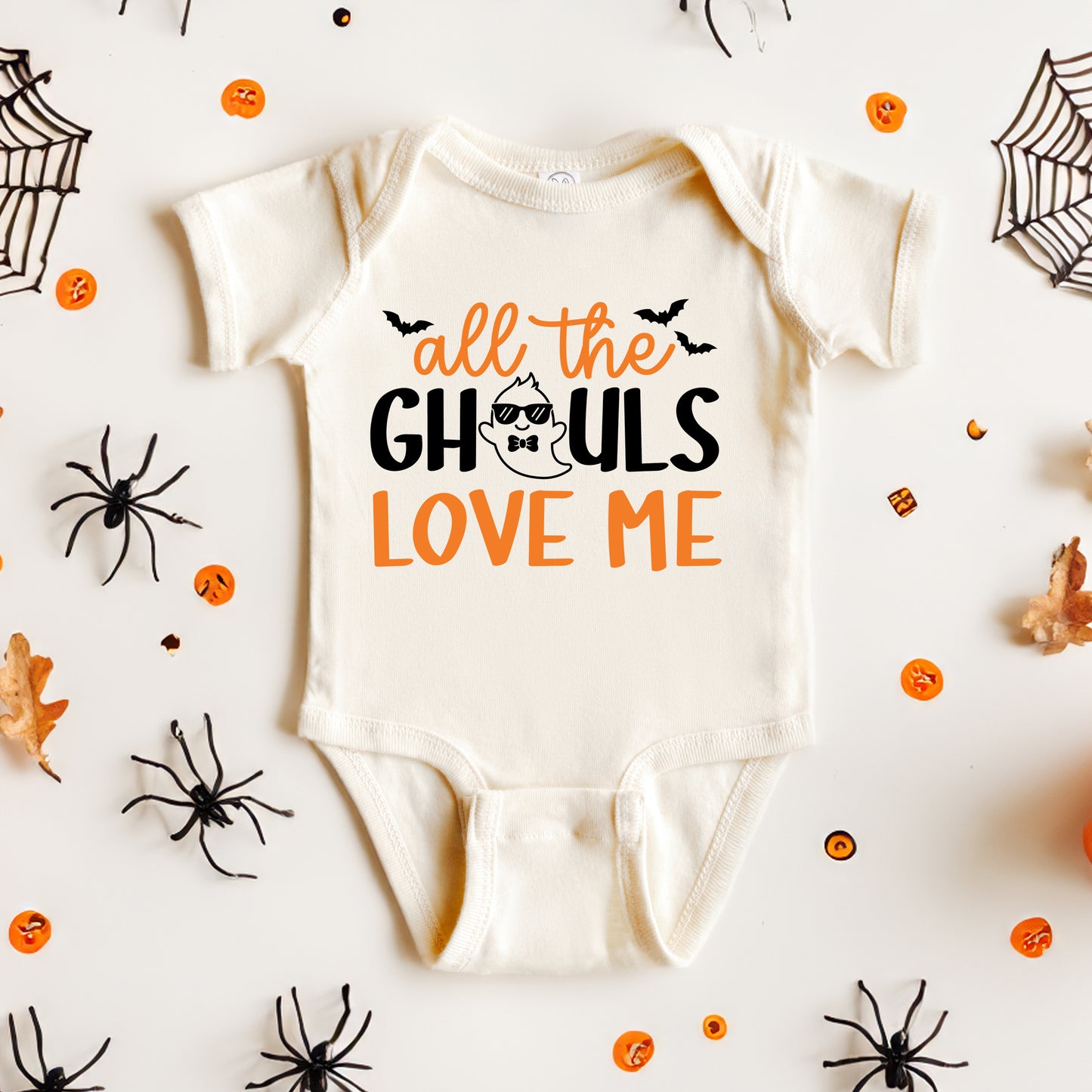 All The Ghouls Love Me Bats | Baby Graphic Short Sleeve Onesie