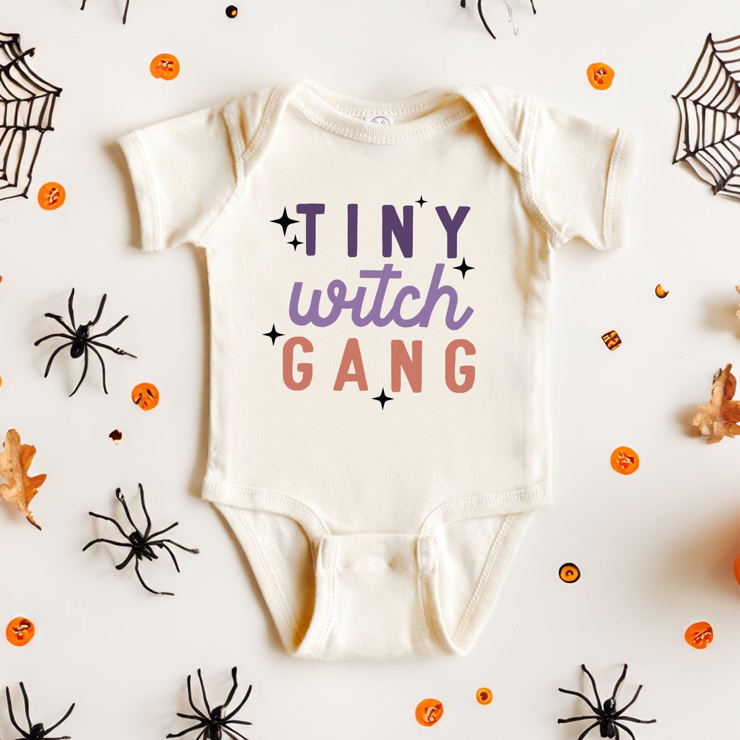 Tiny Witch Gang | Baby Graphic Short Sleeve Onesie