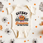 Cutest Pumpkin Checkered | Baby Graphic Short Sleeve Onesie