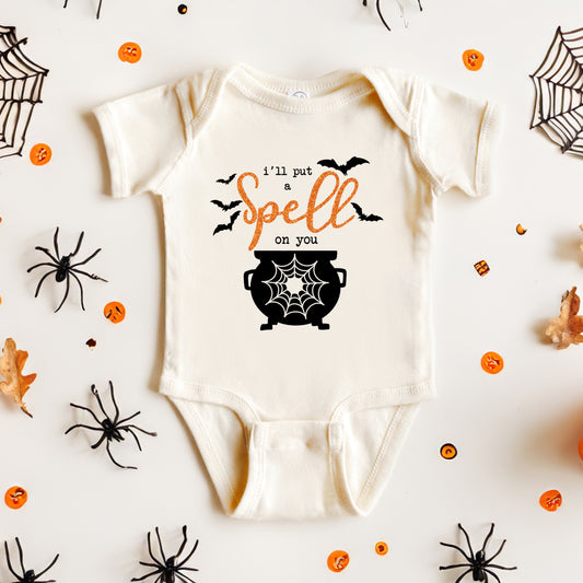 I'll Put A Spell On You Glitter | Baby Graphic Short Sleeve Onesie