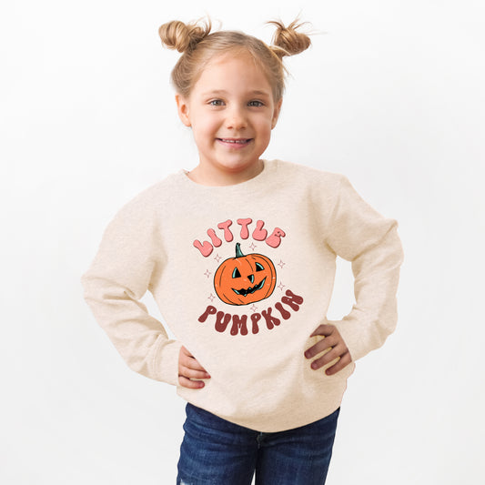 Little Pumpkin Retro | Toddler Graphic Sweatshirt