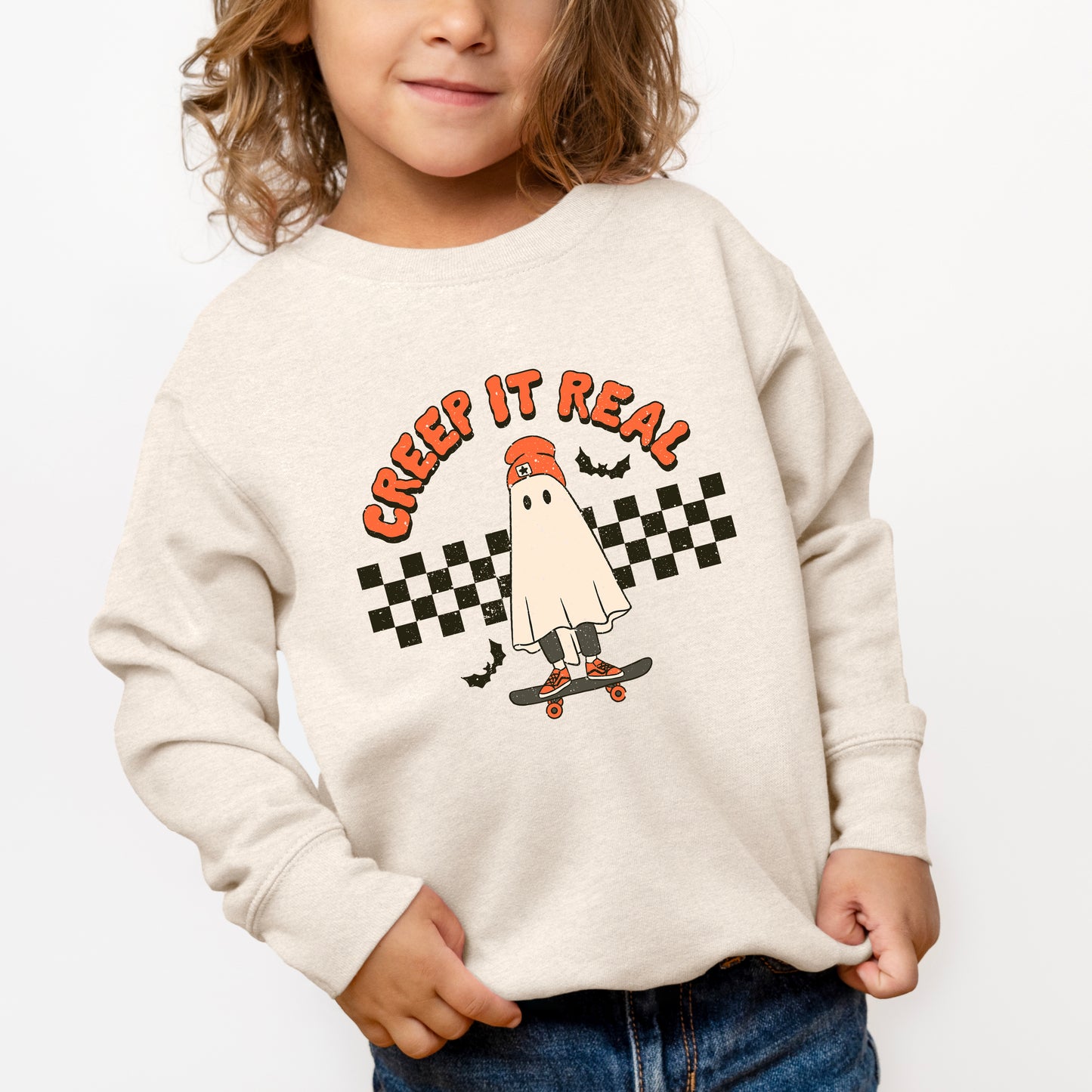 Creep It Real Skate Board | Toddler Graphic Sweatshirt