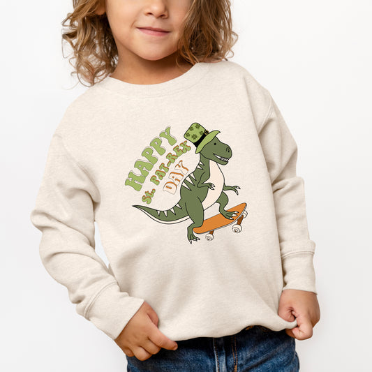 Happy St. Pat-Rex Day | Youth Ultra-Soft Graphic Sweatshirt