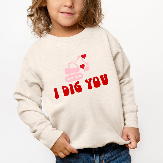 I Dig You | Youth Ultra-Soft Graphic Sweatshirt