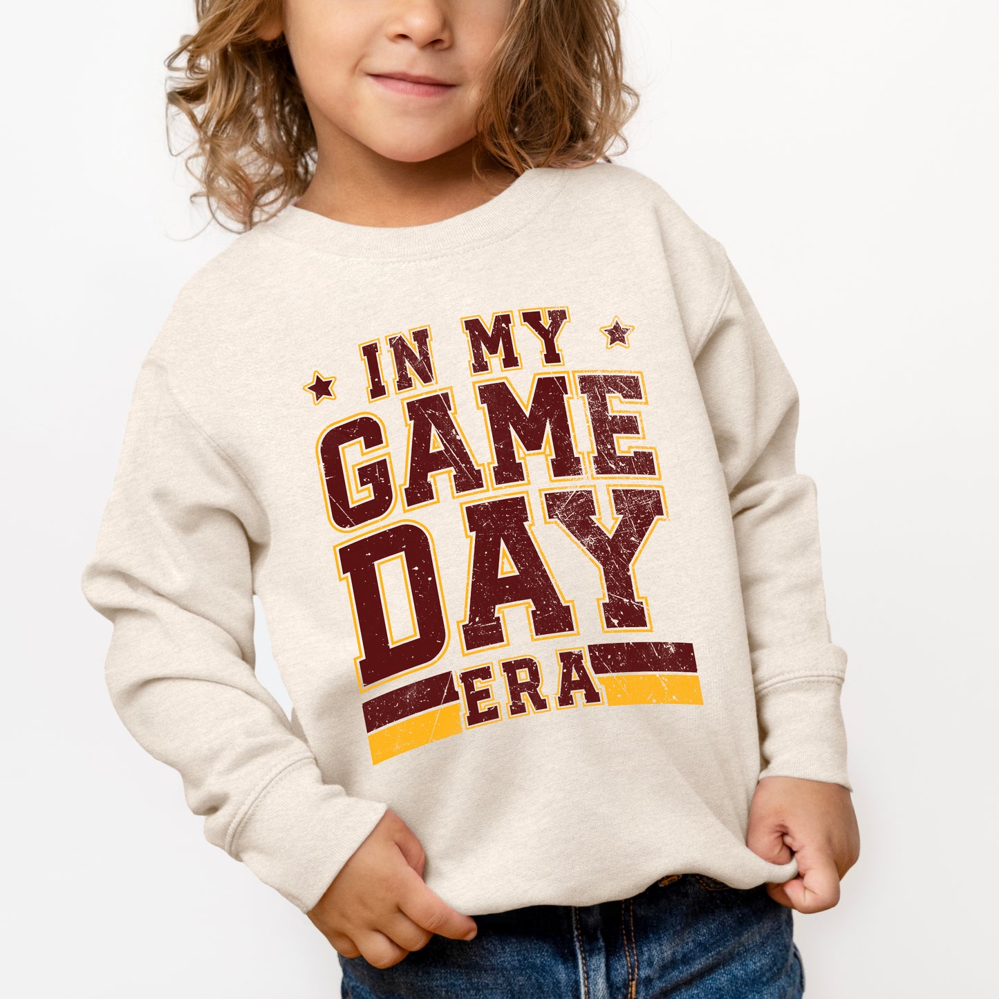 In My Game Day Era - Maroon | Toddler Graphic Sweatshirt