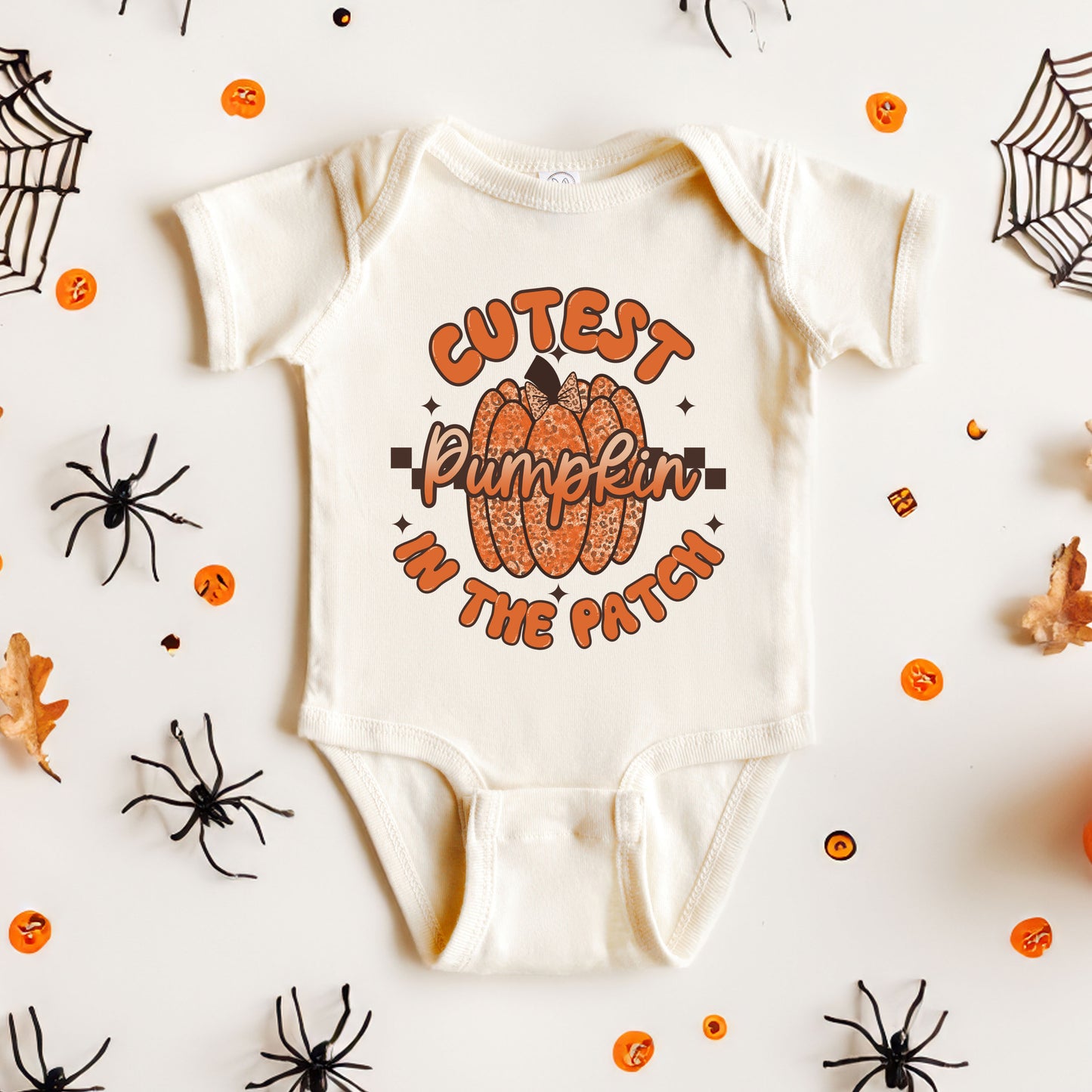 Cutest Pumpkin Leopard Print | Baby Graphic Short Sleeve Onesie