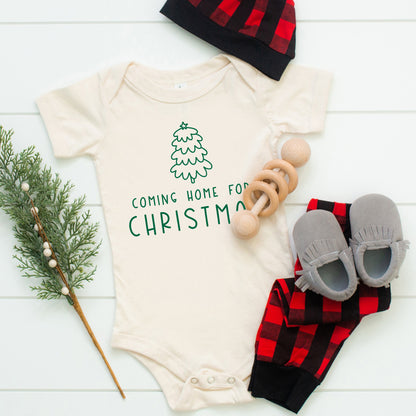 Home For Christmas | Baby Graphic Short Sleeve Onesie