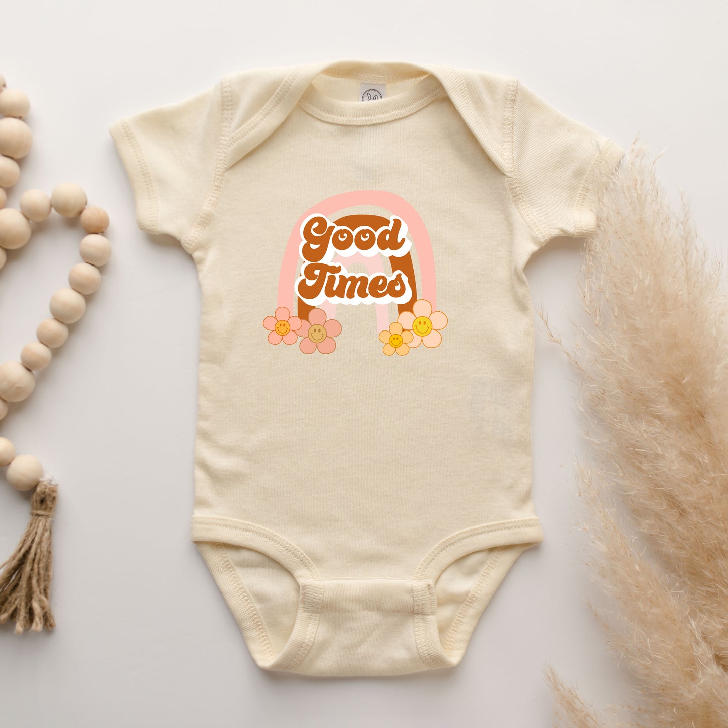 Good Times Rainbow | Baby Graphic Short Sleeve Onesie