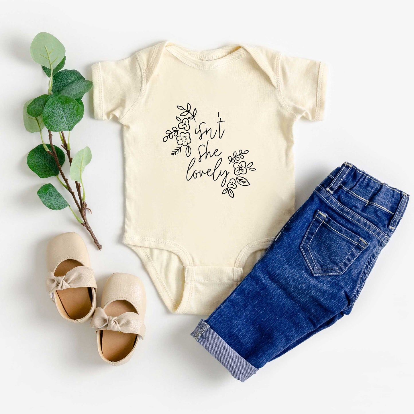 Isn't She Lovely | Baby Graphic Short Sleeve Onesie