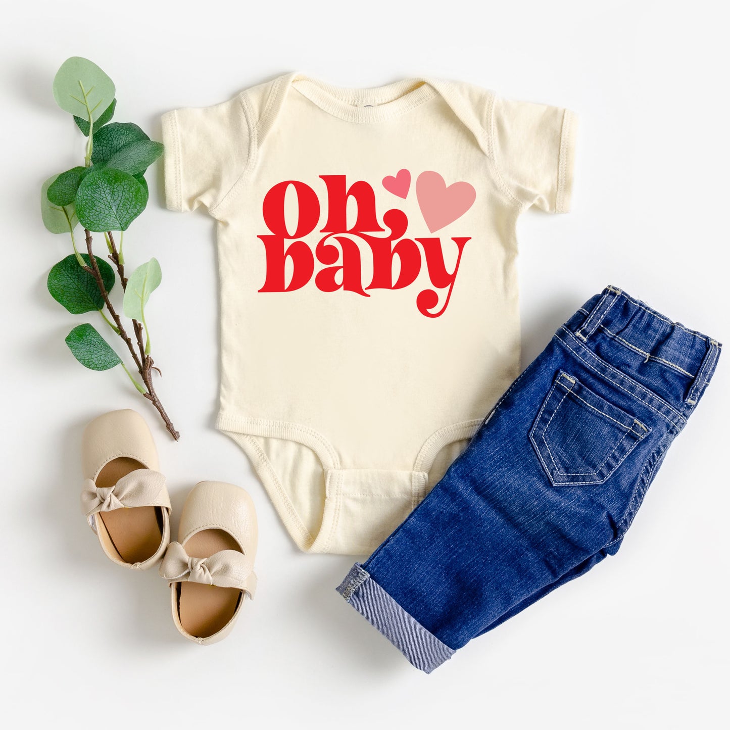 Oh Baby Heart | Baby Graphic Short Sleeve Onesie