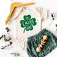 One Lucky Girl Heart | Baby Graphic Short Sleeve Onesie