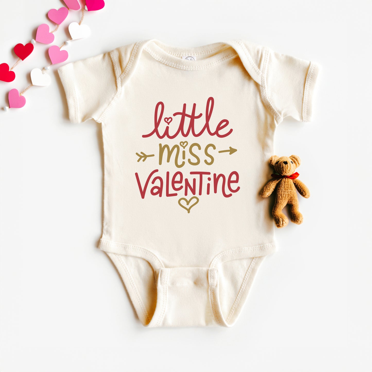 Little Miss Valentine | Baby Graphic Short Sleeve Onesie