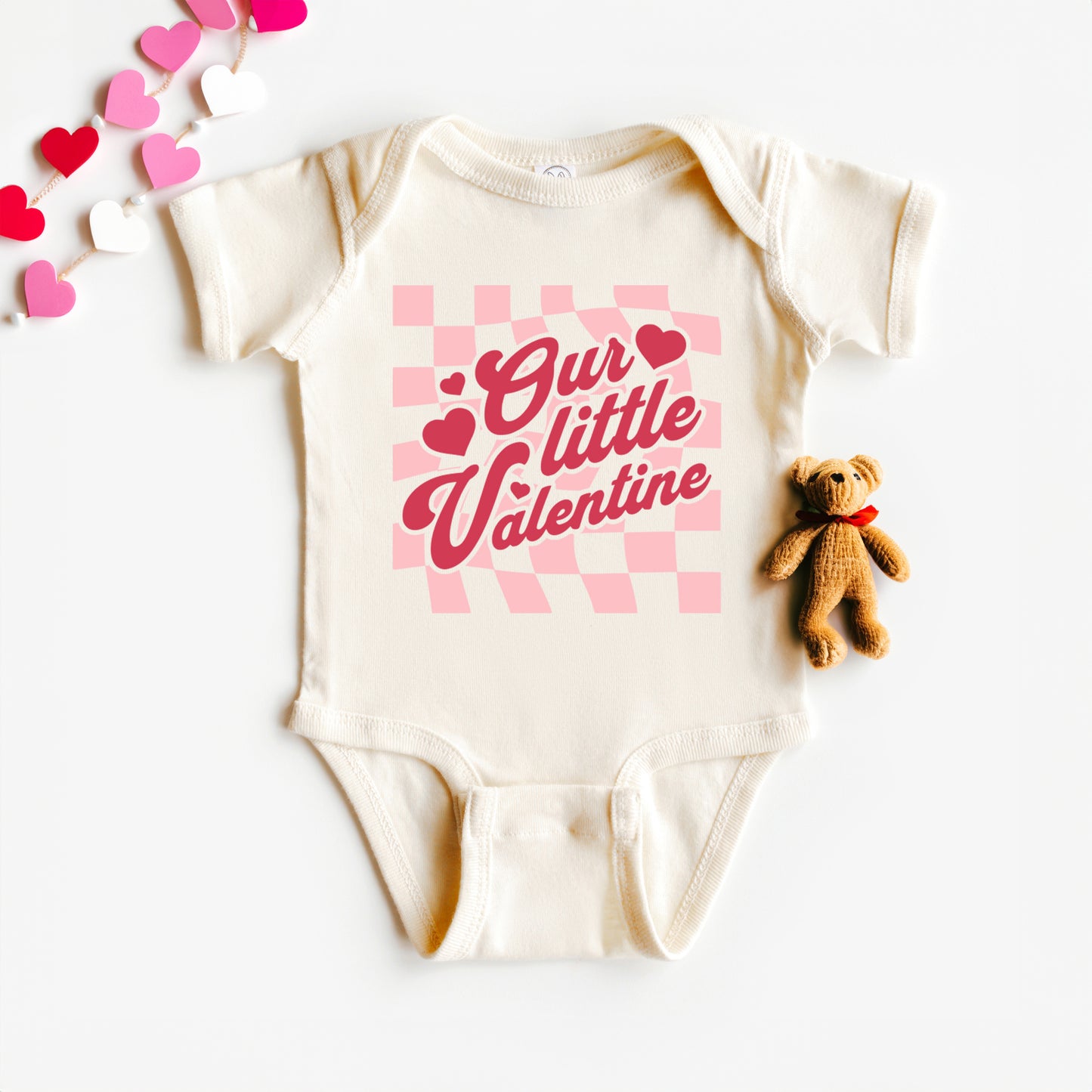 Our Little Valentine | Baby Graphic Short Sleeve Onesie