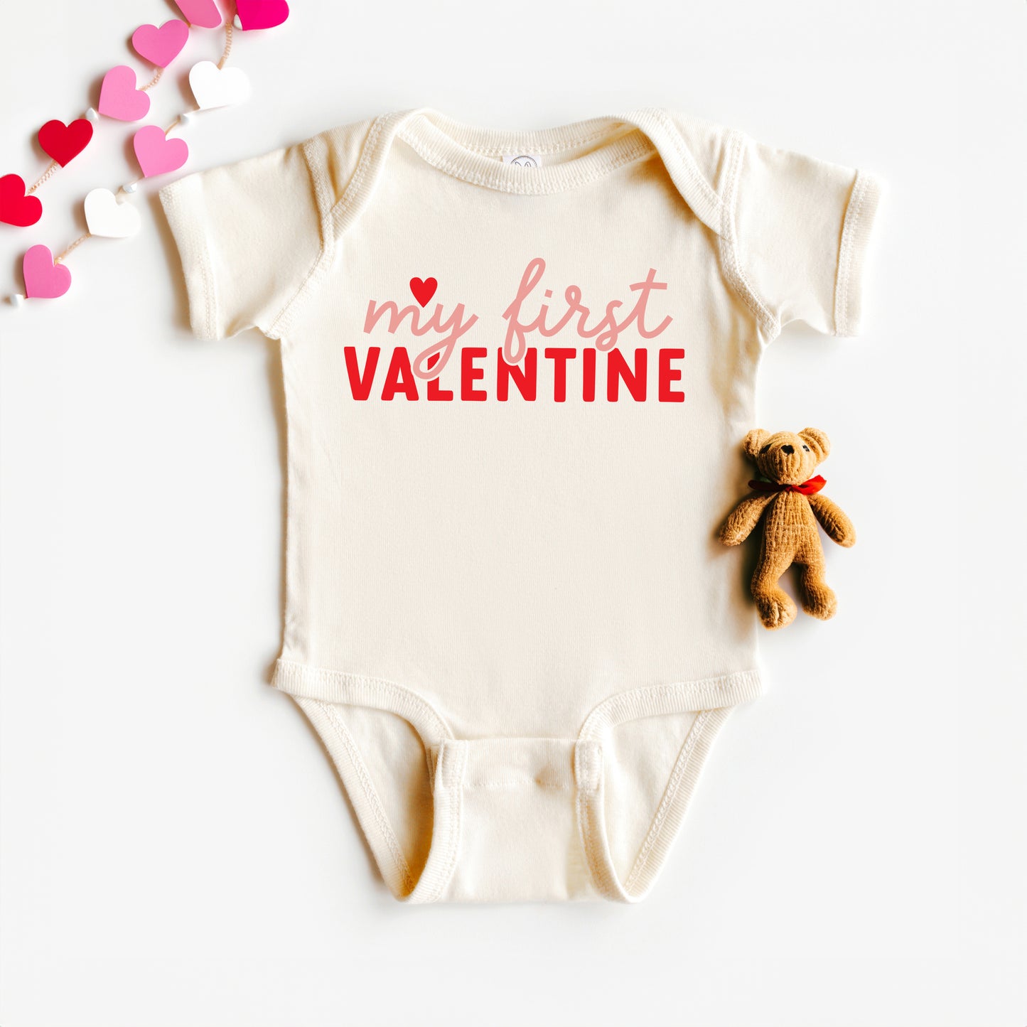 My First Valentine | Baby Graphic Short Sleeve Onesie