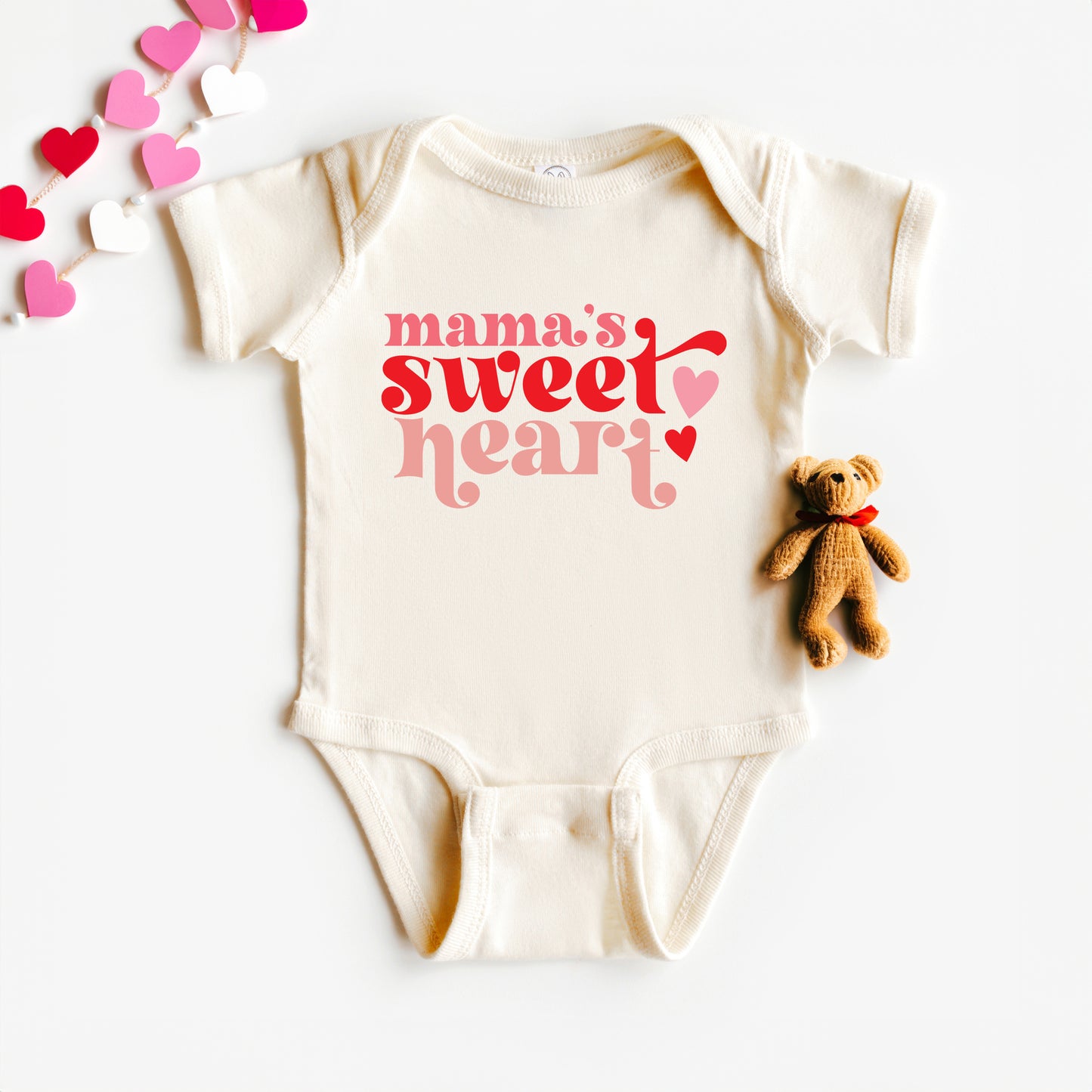 Mama's Sweet Heart | Baby Graphic Short Sleeve Onesie