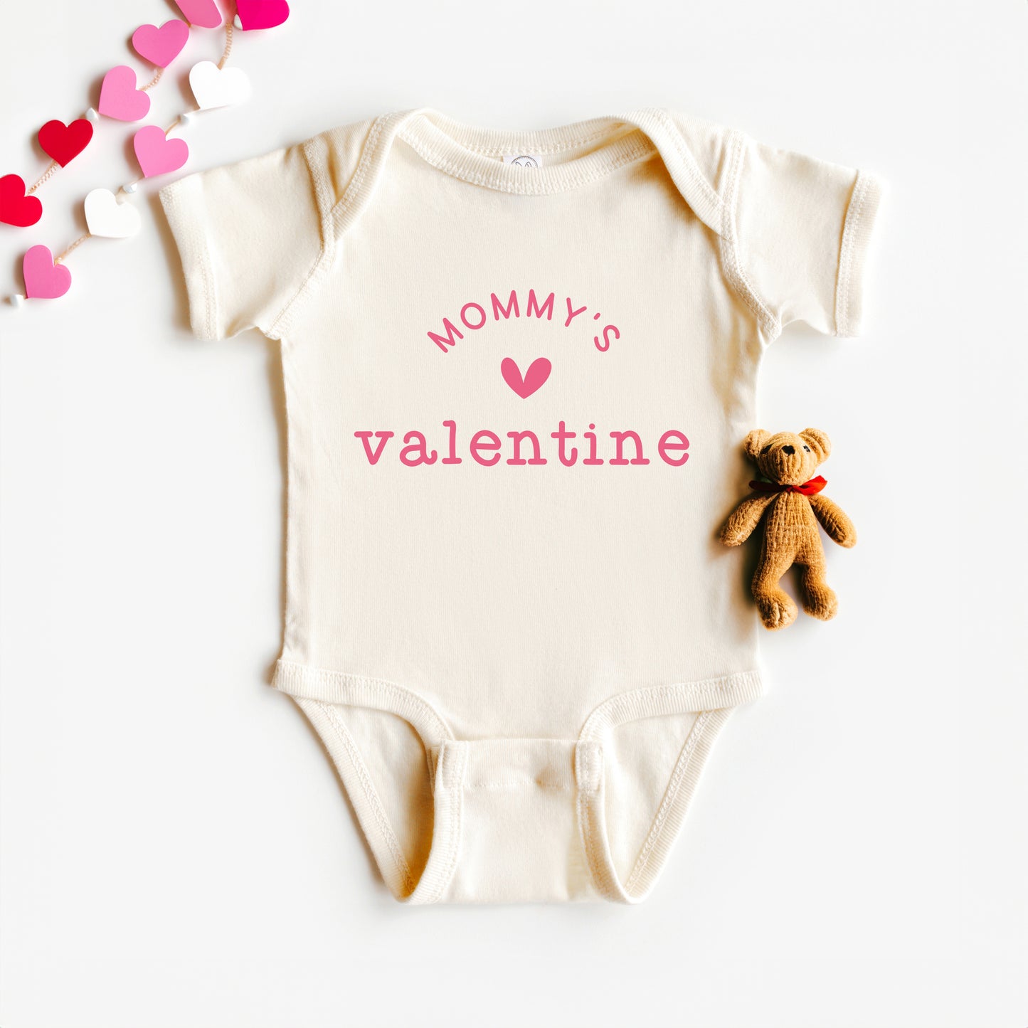 Mommy's Valentine | Baby Graphic Short Sleeve Onesie