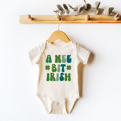 A Wee Bit Irish | Baby Graphic Short Sleeve Onesie