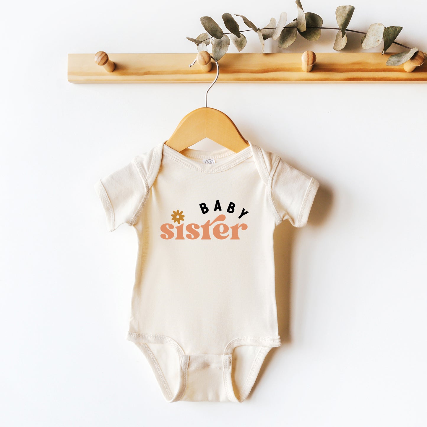 Boho Baby Sister | Baby Graphic Short Sleeve Onesie