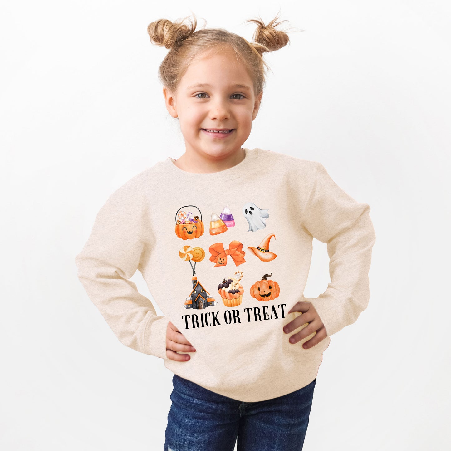 Trick Or Treat Chart | Toddler Graphic Sweatshirt