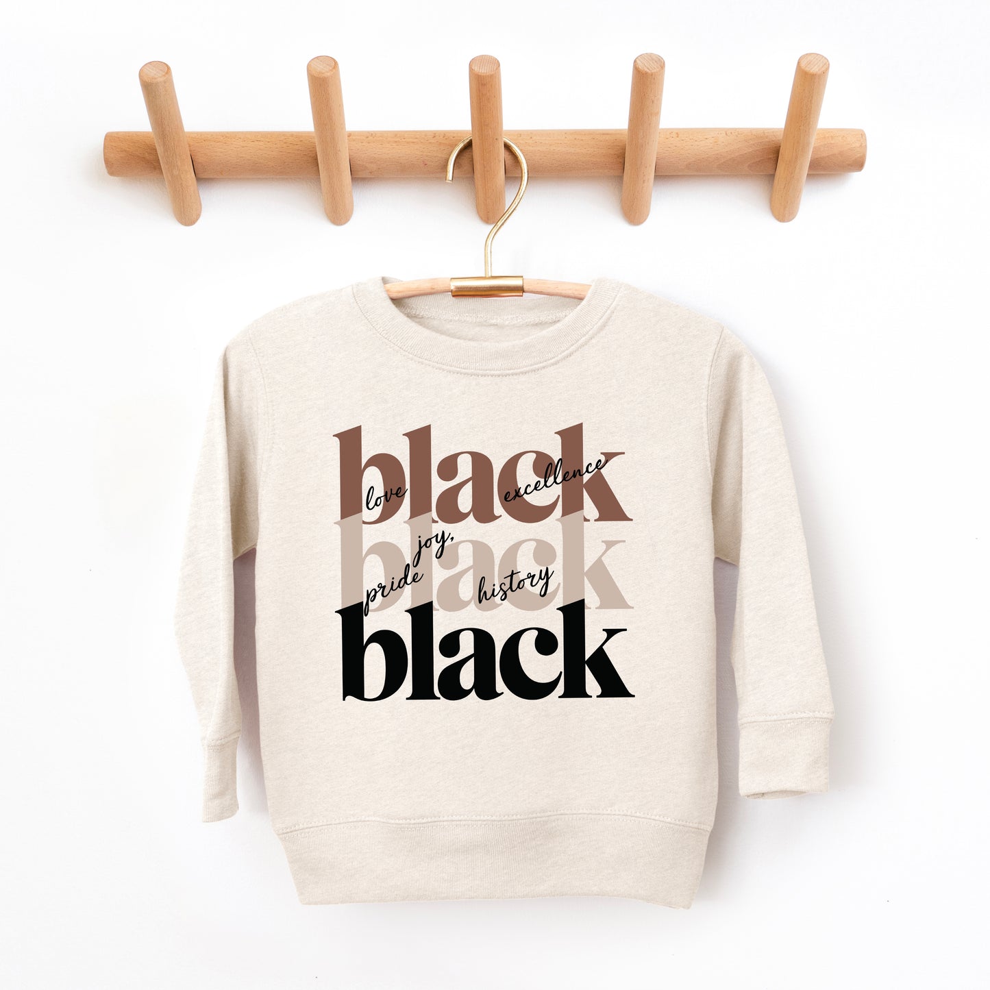 Black History Stacked | Toddler Graphic Sweatshirt